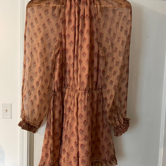 Zimmermann 100% Silk Karmic Stamp Ruffle Romper - Picture 7 of 9